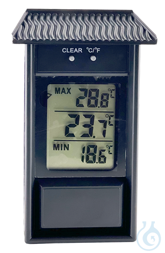 Maximum-minimum thermometers, digital grün - green