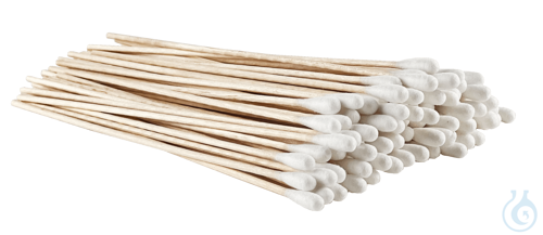 Wooden applicators with cotton end, CE, in bags of 100 23 cm