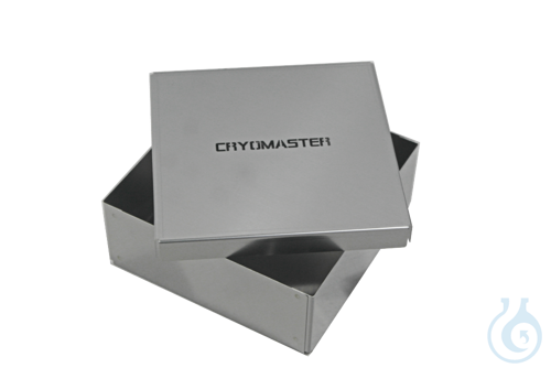 Cryomaster® cryobox made of stainless steel 136x136x78 mm