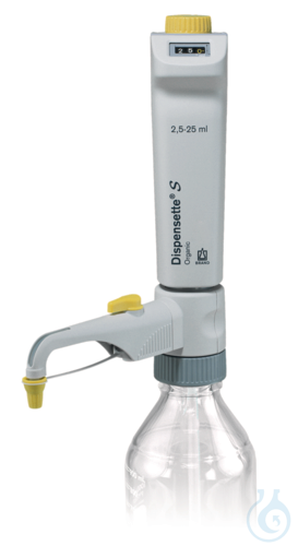 Dispensette® S Organic, Digital, DE-M, 2,5 - 25 ml, with recirculation valve