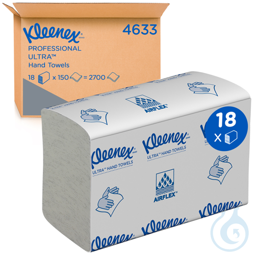 Kleenex® Ultra™ Handtücher - MultiFold / Weiß /Klein Lagen: 2 Größe: 24,10 cm x