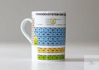 Laboratory mug with periodic table