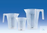 Graduated pitchers, PP, nesting, 3000 ml : 50 ml, black scale on both sides