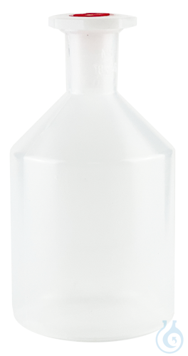 Bottles of polypropylene, with conical shoulder narrow neck 250 ml NS 19/26