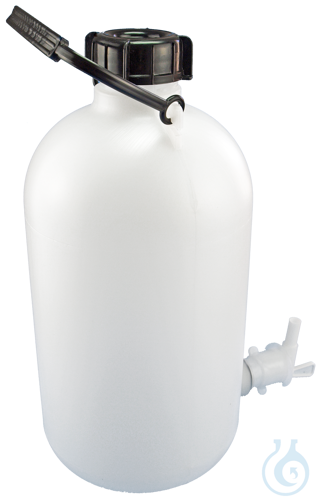 Aspirator bottles, polyethyIene, narrow neck, with stopcock 5 Liter