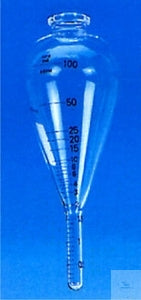 ASTM-centrifuge tubes 100 ml pear shape white grad