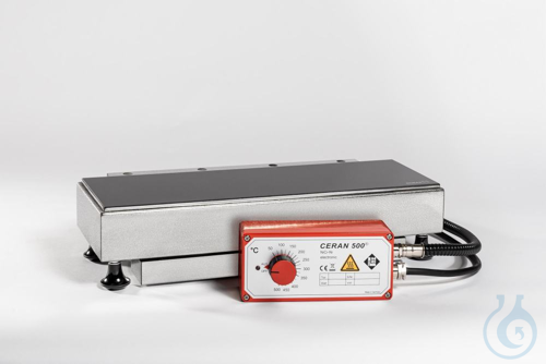 Glass ceramic hotplate with seperate control, 430x140mm, 50...500°C, 1500W, 230V