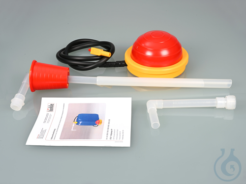 OTAL foot pump PP, tube Ø 18 mm, pump cap. 26l/min