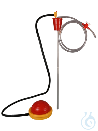 OTAL foot pump hose & stopcock, PP/PVC, tube Ø12mm
