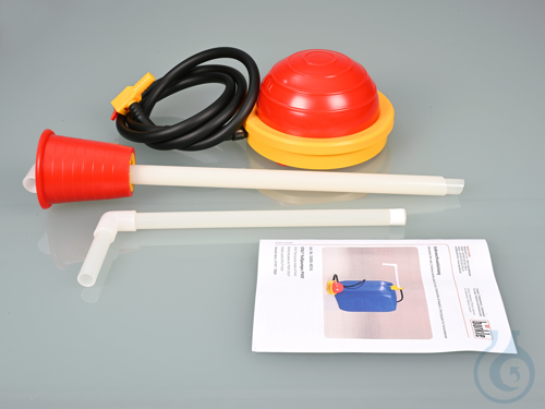 OTAL foot pump PVDF, tube Ø 16mm, pump cap.20l/min