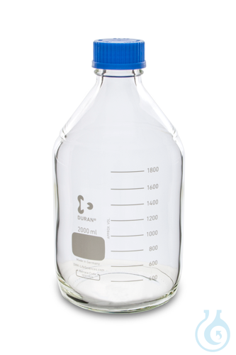 Laboratoriumfles DURAN, GL45, 2 L, Type 2