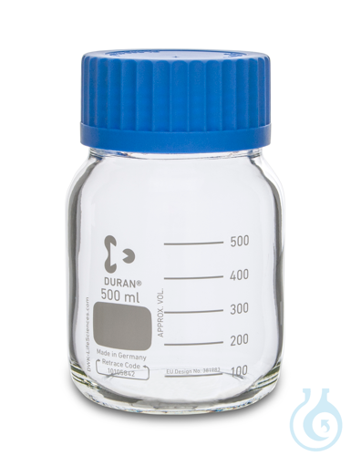 Laboratoriumfles DURAN, GLS80, 500 ml, Type 1