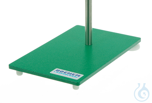 Stand base steel, blue varnished, M10, winding, 180x100x6mm