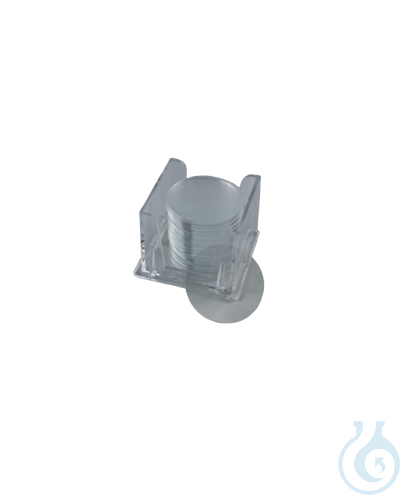 Cover glasses, circle, thickness 1 = 0,13-0,16 mm, for manual use, 100