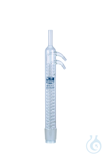 Condenser, Dimroth for soxhlet, Boro 3.3, P.P. side arm, in accordance with DIN