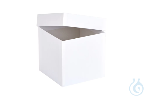 ratiolab® Cryo Boxes, cardboard, standard, white, 133 x 133 x 130 mm