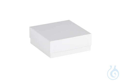 ratiolab® Cryo Boxes, cardboard, standard, white, 133 x 133 x 50 mm