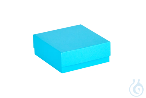 ratiolab® Cryo Boxes, cardboard, standard, blue, 133 x 133 x 50 mm