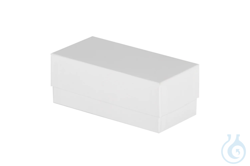 ratiolab® 1/2-format Cryo Boxes, cardboard, standard, white, 130 x 62 x 50 mm