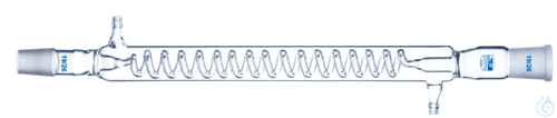 Condensers, Graham, interchangeable inner and outer joint, with PP screw