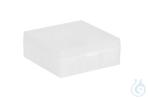 ratiolab® Cryo Boxes, PP, without grid, natural, 133 x 133 x 52 mm