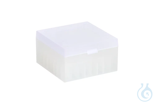 ratiolab® Cryo Boxes, PP, without grid, natural, 133 x 133 x 75 mm