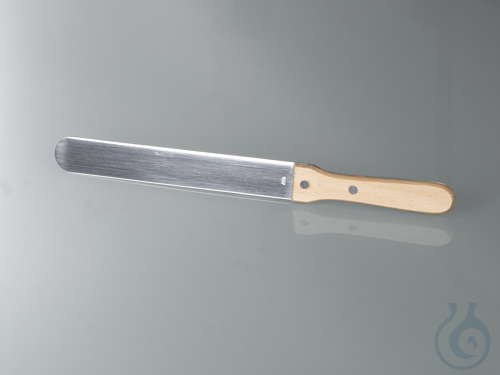 Spatula, blade 1.4034, wooden handle, l. 180 mm