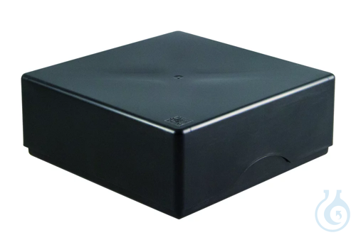 ratiolab® Cryo Boxes, PP, grid 9 x 9, bl ack, 133 x 133 x 50/75 mm, combi-lid,