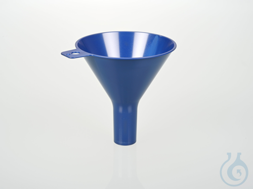 Detectable powder funnel PS, 100mm, blue, sterile