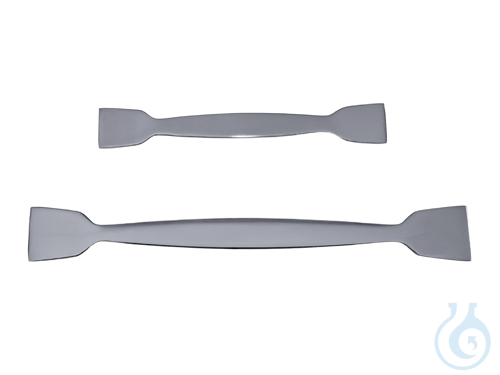 Double spatula, flat, square, AISI 304, 100 mm