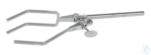 Retort clamp, 3-finger, 18/10 steel, d=0-120mm