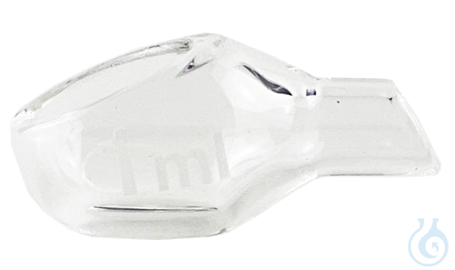 Weighing scoop, Boro 3.3, open tubular arm, Capacity: 2 ml, Length: 40 mm