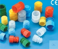 Stopper plugs into mouth of centrifuge tubes