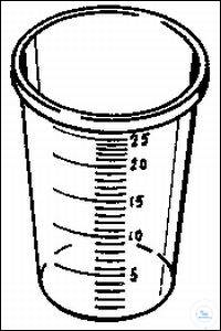 Small beaker for teaking medicine PP blue