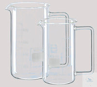 Beaker 2000 ml tall form with handle and spout