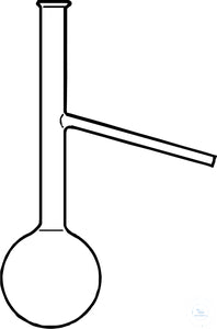 Distilling flasks Engler 125 ml with side arm