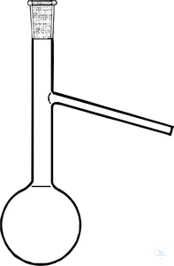 Distilling flasks Engler 125 ml with side arm