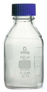 witeg laboratory bottles 500 ml GL 45 boro 3.3