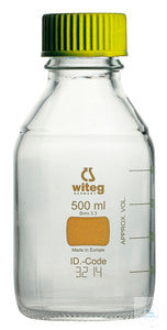 witeg laboratory bottles 500 ml GL 45 boro 3.3