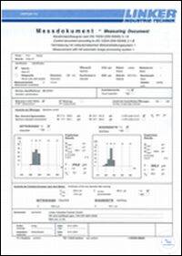 Erstellen von Messdokumenten für Analysensiebe Ø 300 - 350 mm