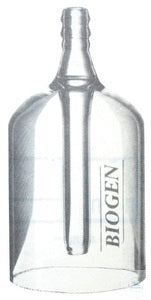 Aseptic filling bell, with hose connecti