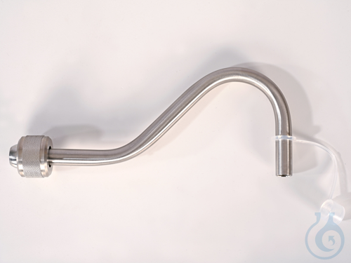Discharge tube w/ cap nut, stainl. st. barrel pump