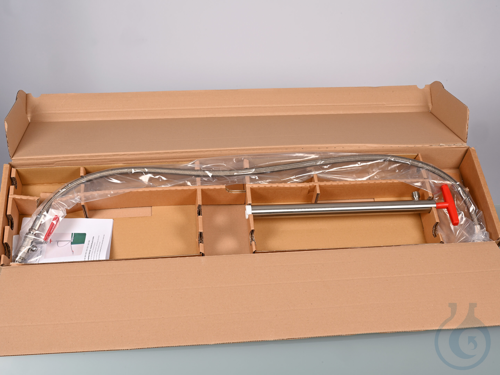 Stainless steel barrel pump w/d. hose/stopc.,36cm