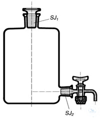 Aspirator bottles, borosilicate glass, 5