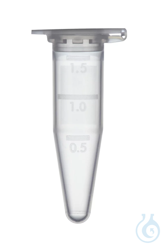 Microcentrifuge Tubes, PP, 1.5 ml, with caps, natural