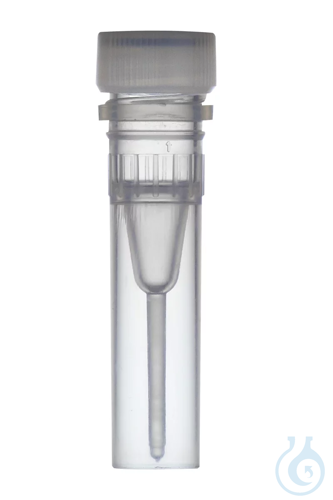 Microcentrifuge Tubes, PP, 0.5 ml, self- standing, screw-cap, O-Ring, sterilized