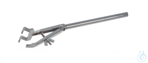 Burette clamp w. shaft, chromium, plated, d=4-20mm