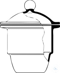 Desiccator DN 300 knobbed lid DURAN®