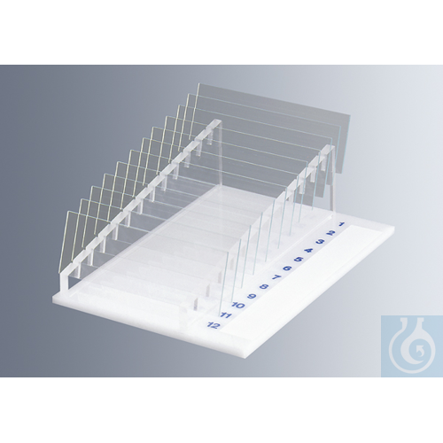 Rack for microscope slides,