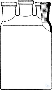 Woulff bottle 2000 ml CN ST 29/32 2x SN ST 19/26